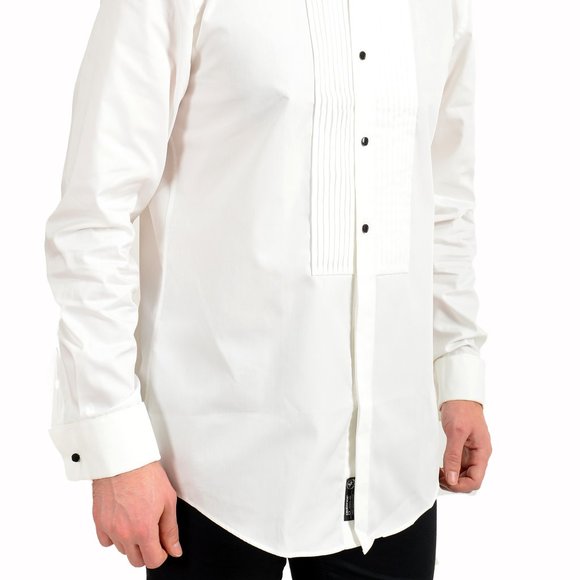 Hugo Boss Shirts Hugo Boss Mens Jarred White Slim Fit Tuxedo Dress